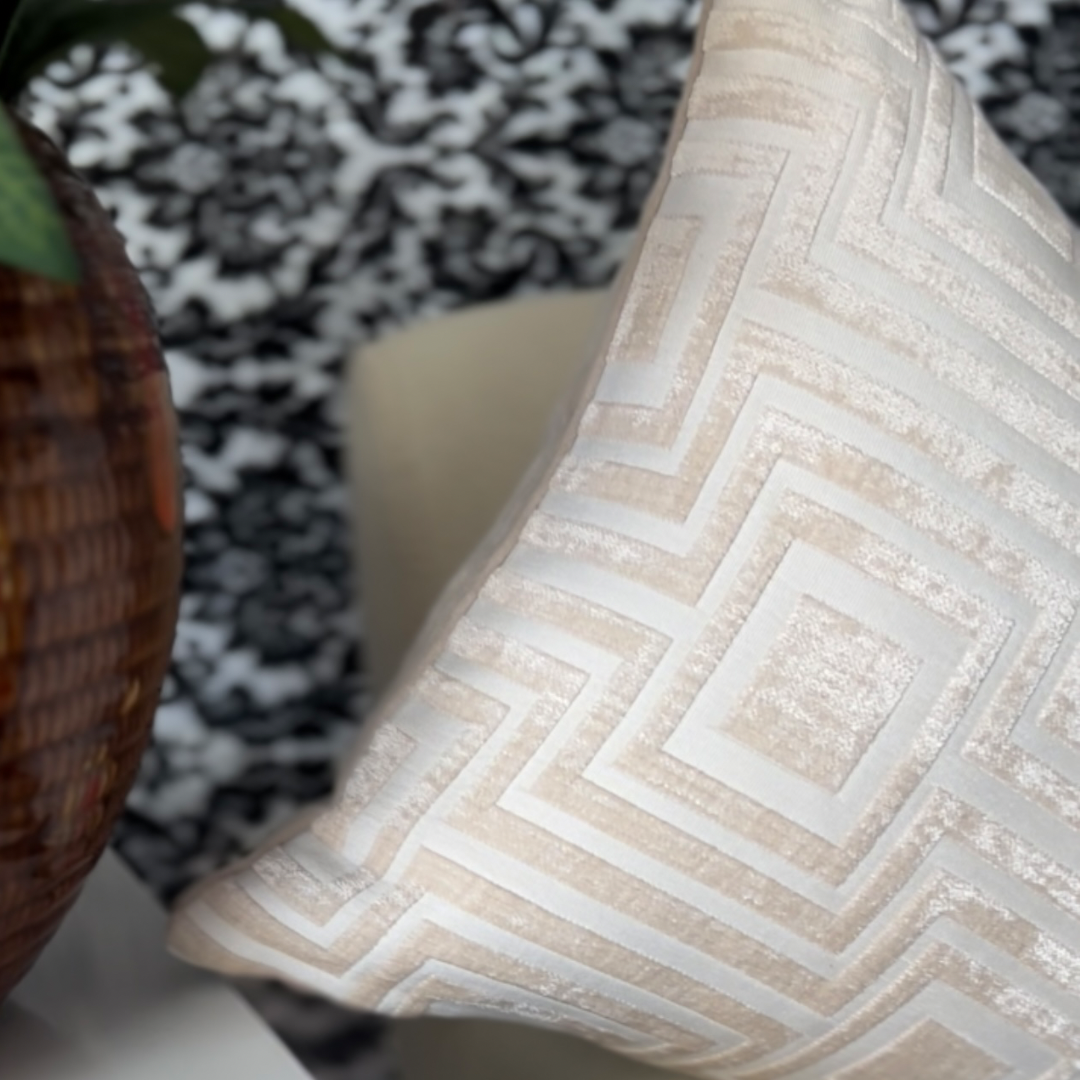 white luminous pillow cover