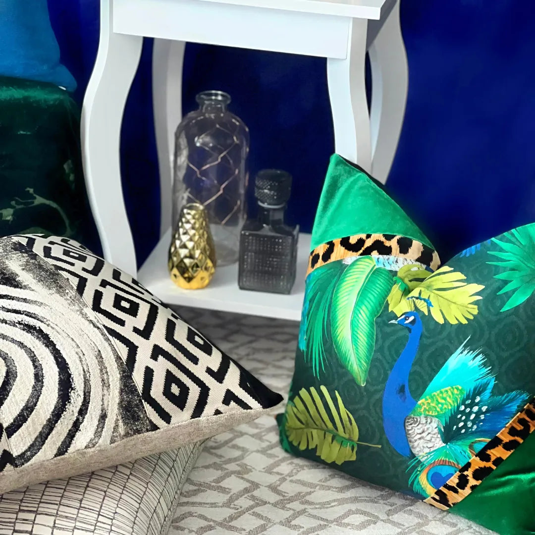 Tropical decorative pillow by EmbellyshHome