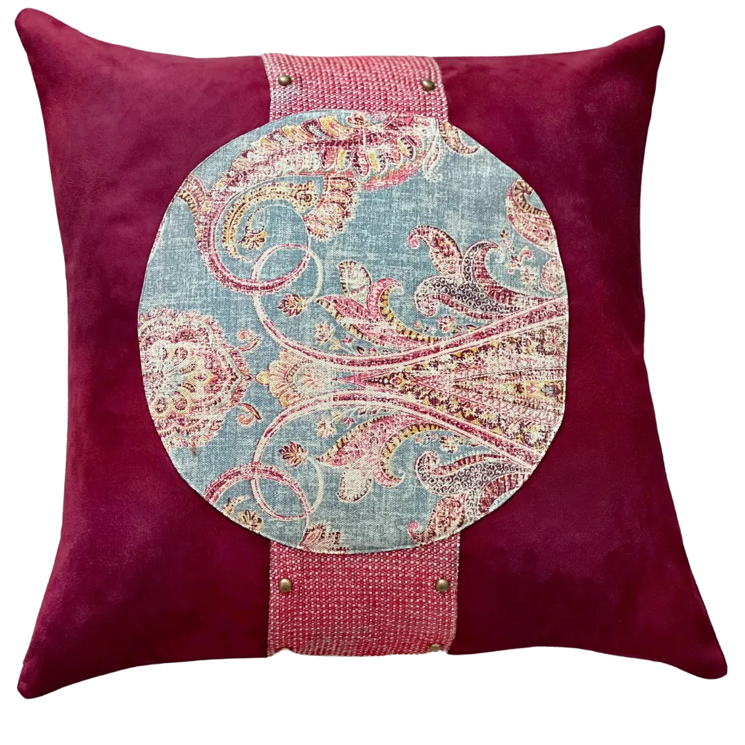 Burgundy Velvet pillow cover