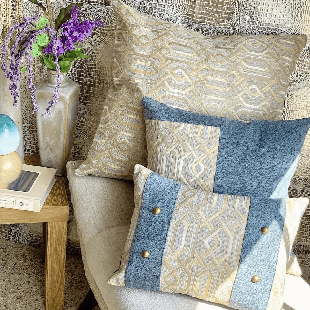 large brown pillow EmbellyshHome