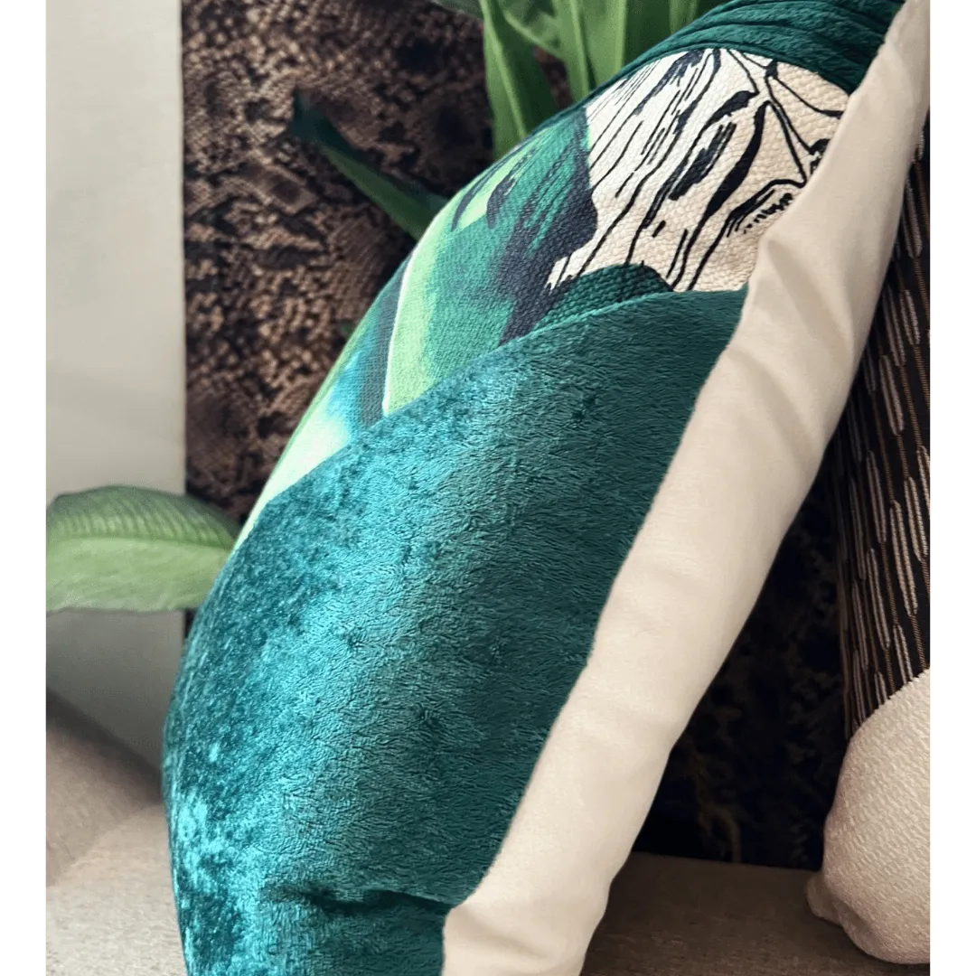 Green Floral Spring pillow