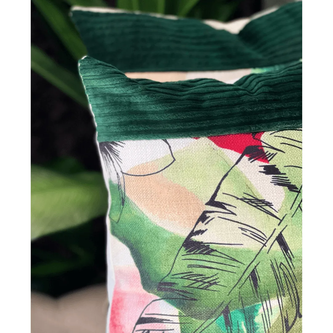 Green Floral Spring pillow