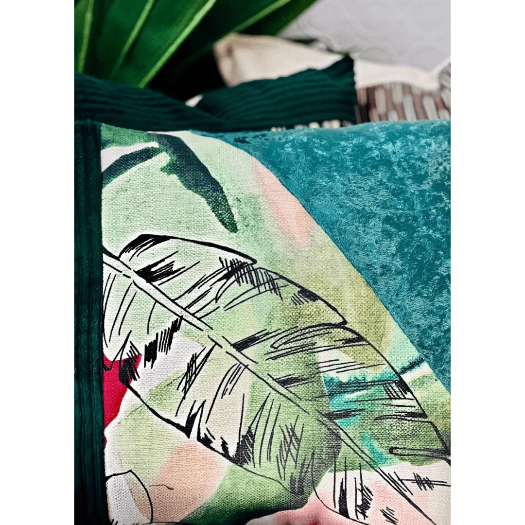 Green Floral Spring pillow