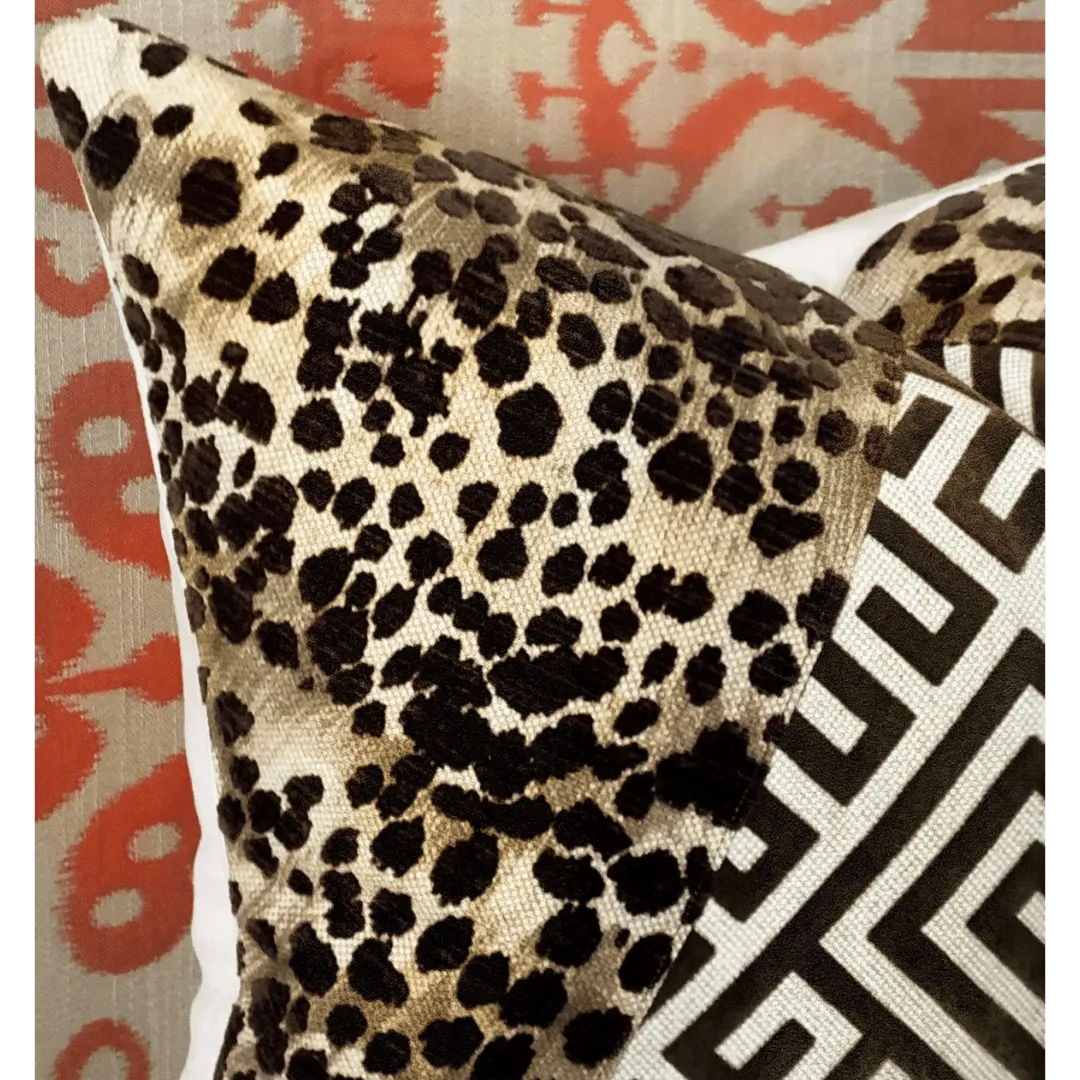 Cheetah print pillow