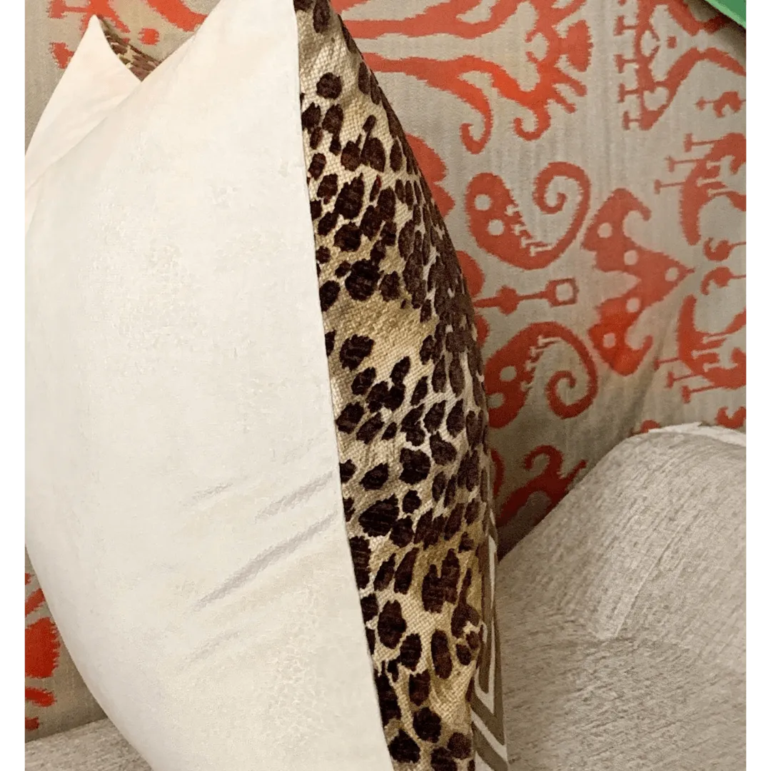 Cheetah print pillow