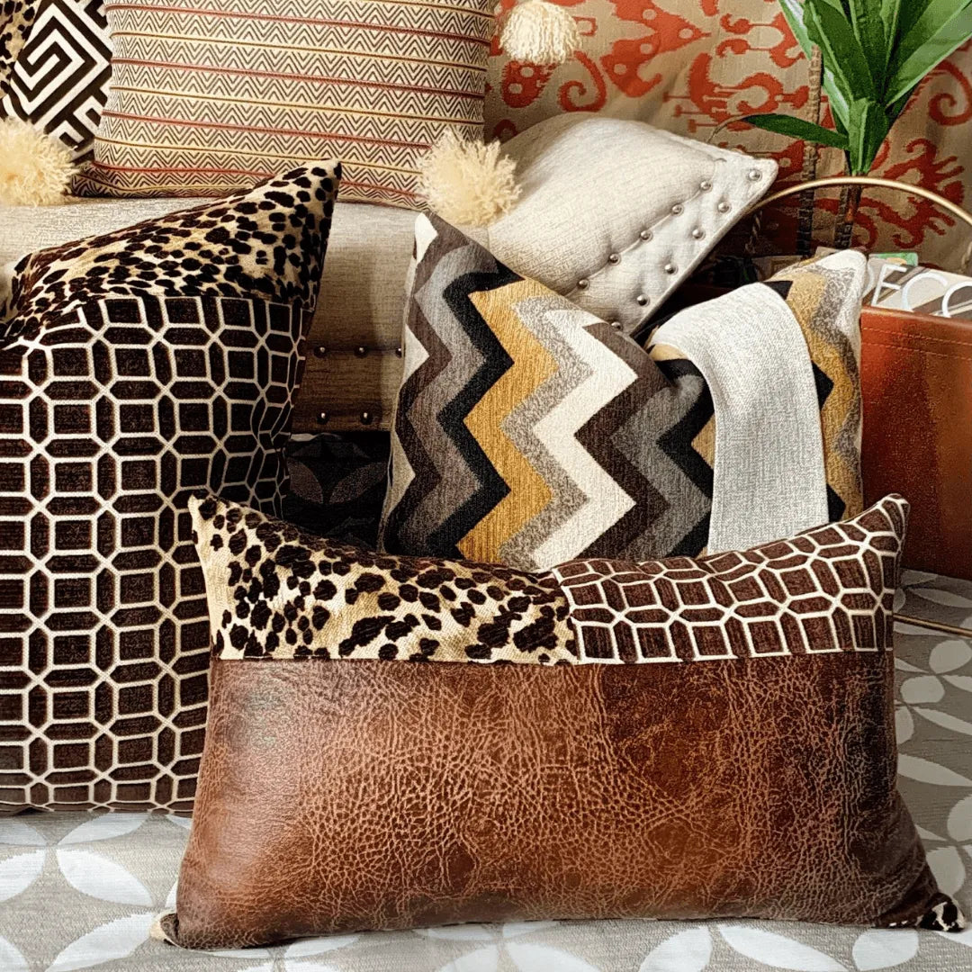 Cheetah print pillow