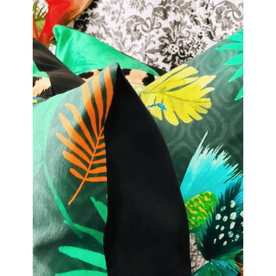 Tropical decorative pillow by EmbellyshHome