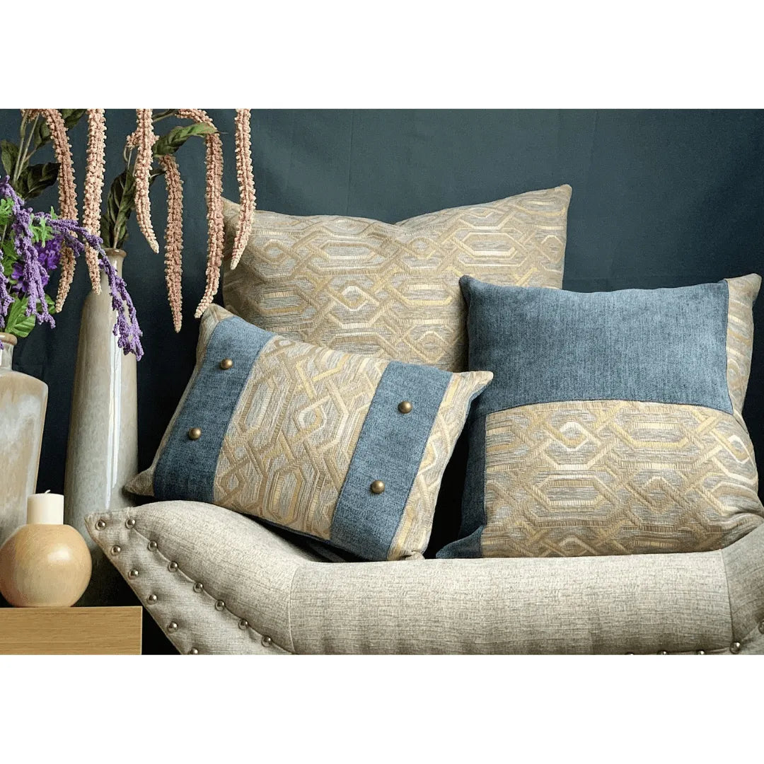 decorative pillow with studs