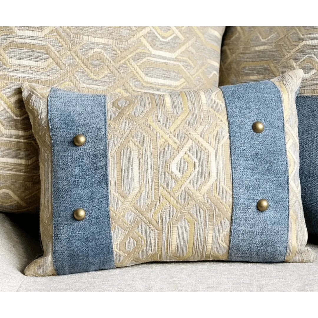 decorative pillow with studs