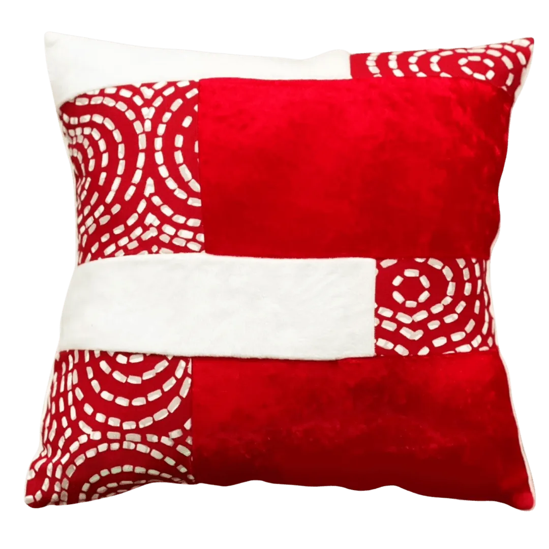red and white pillow for Christmas