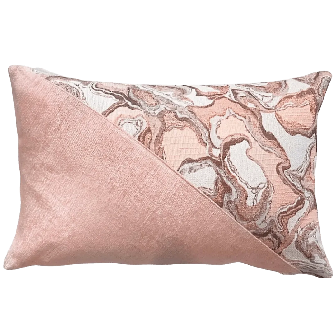 Pink best sale marble pillow