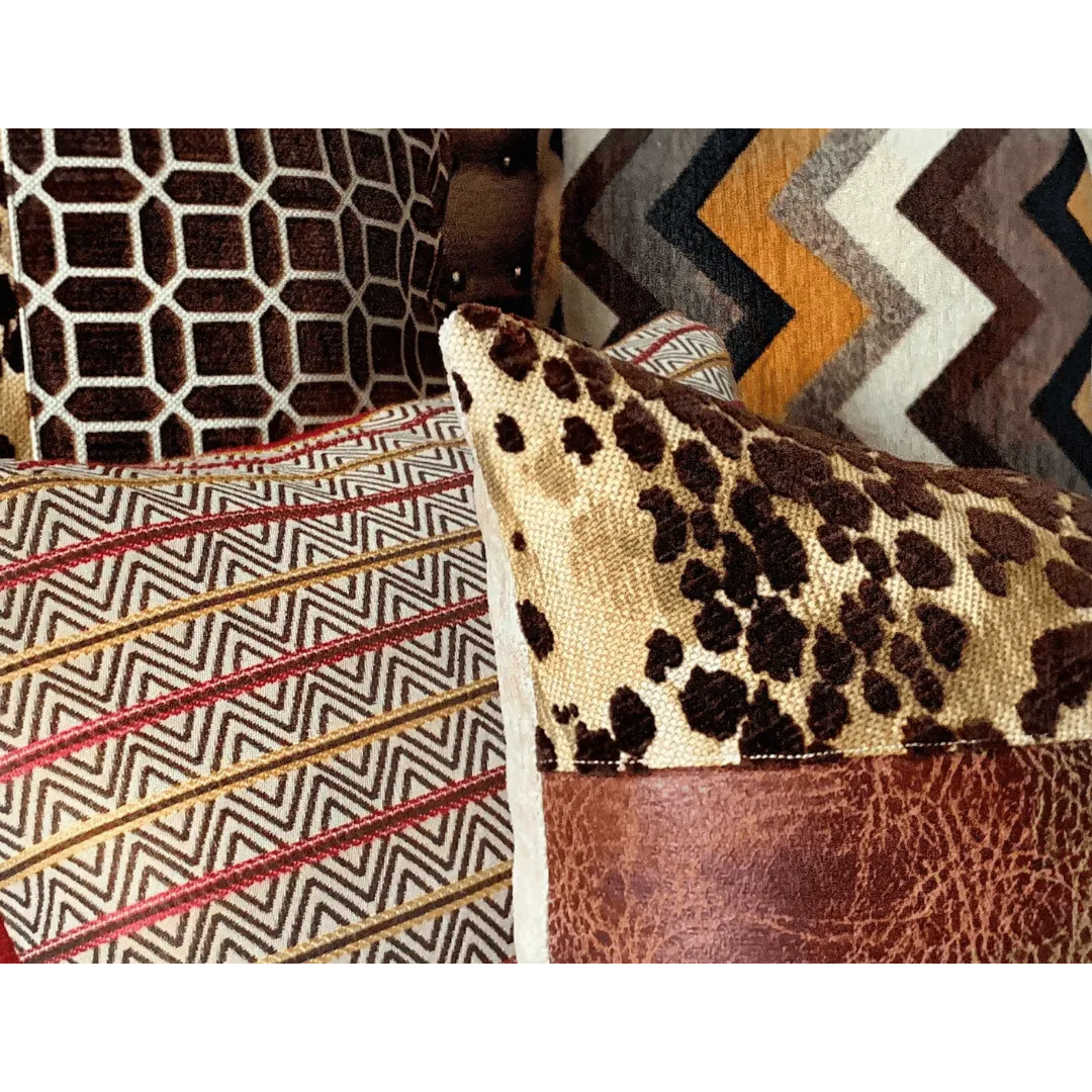 Cheetah print lumbar pillow