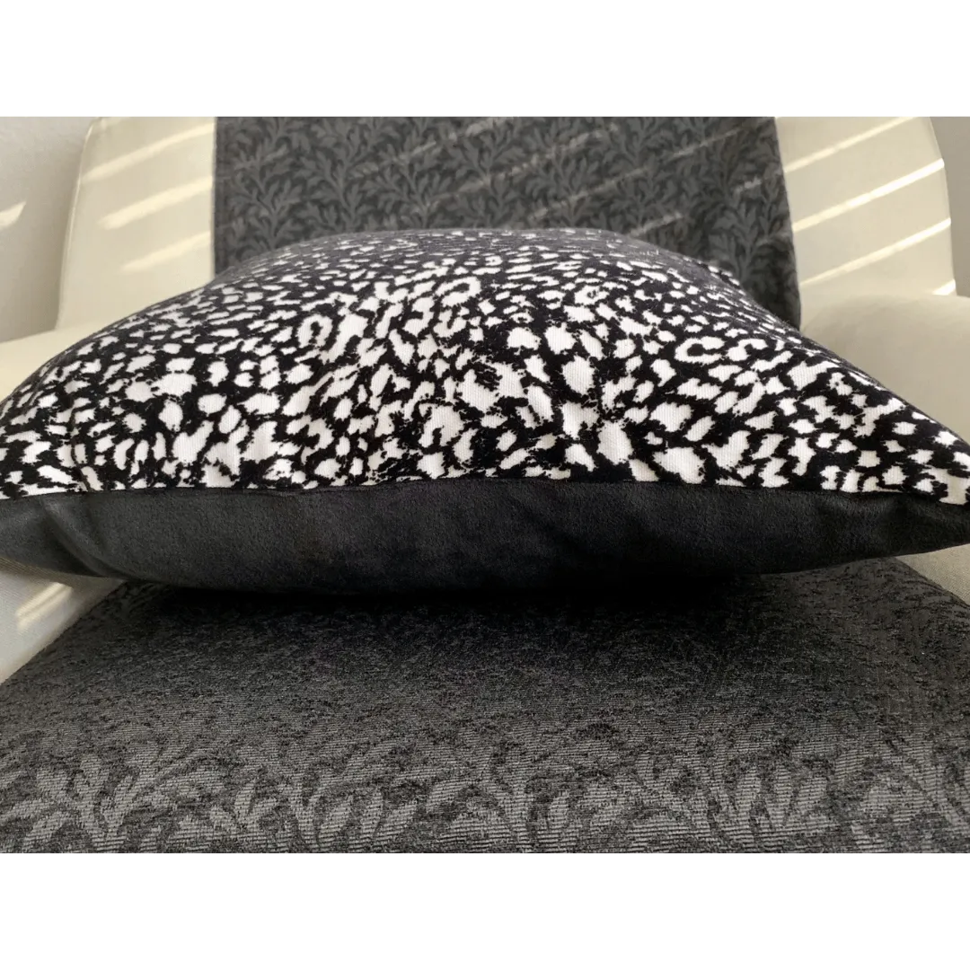 black and white dalmatian pillow