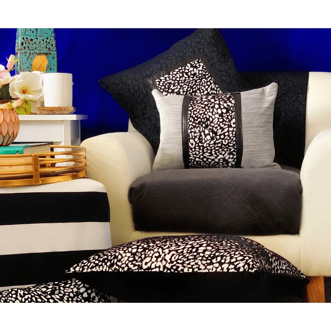 black and white dalmatian pillow