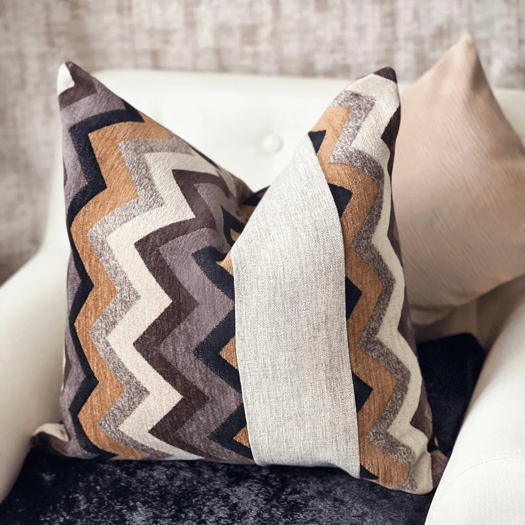 Brown vintage decorative pillow