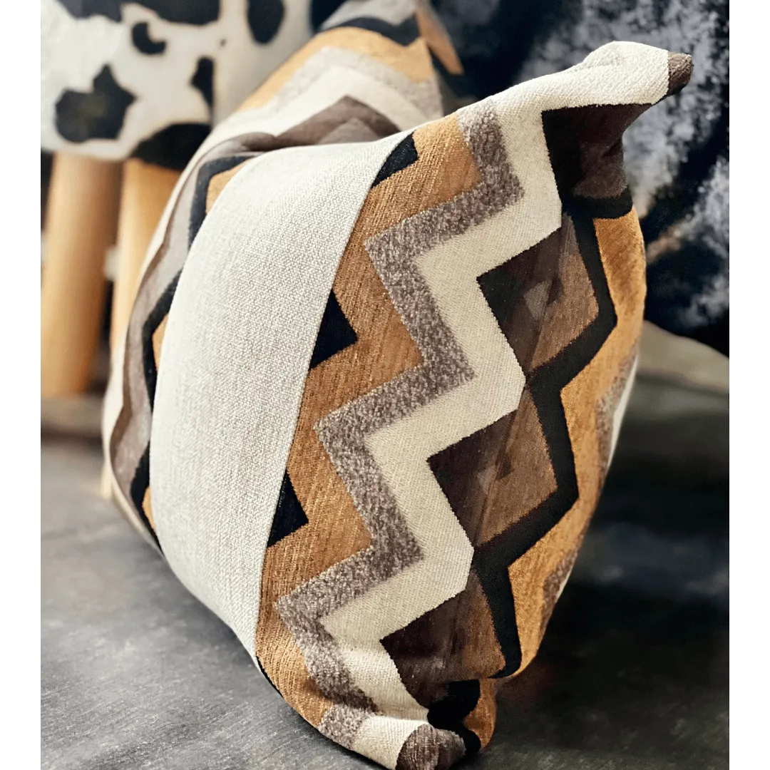 Brown vintage decorative pillow