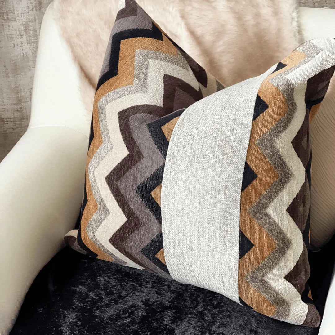 Brown vintage decorative pillow