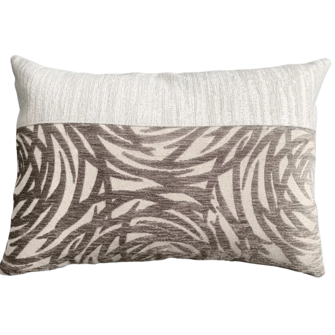 Brown and beige pillow