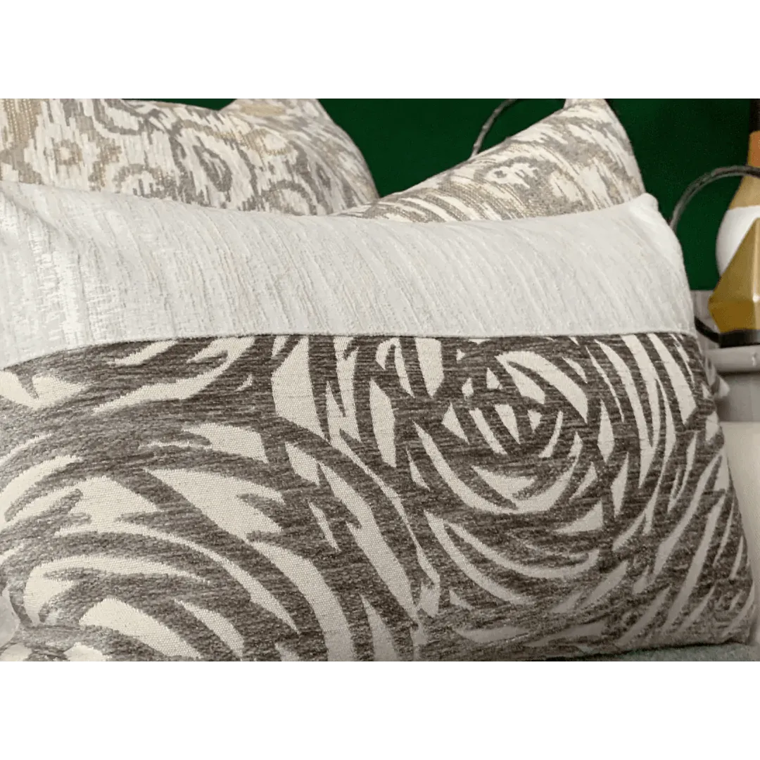 Brown and beige pillow