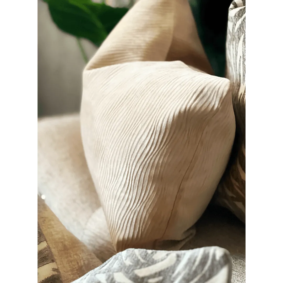 beige lumbar pillow