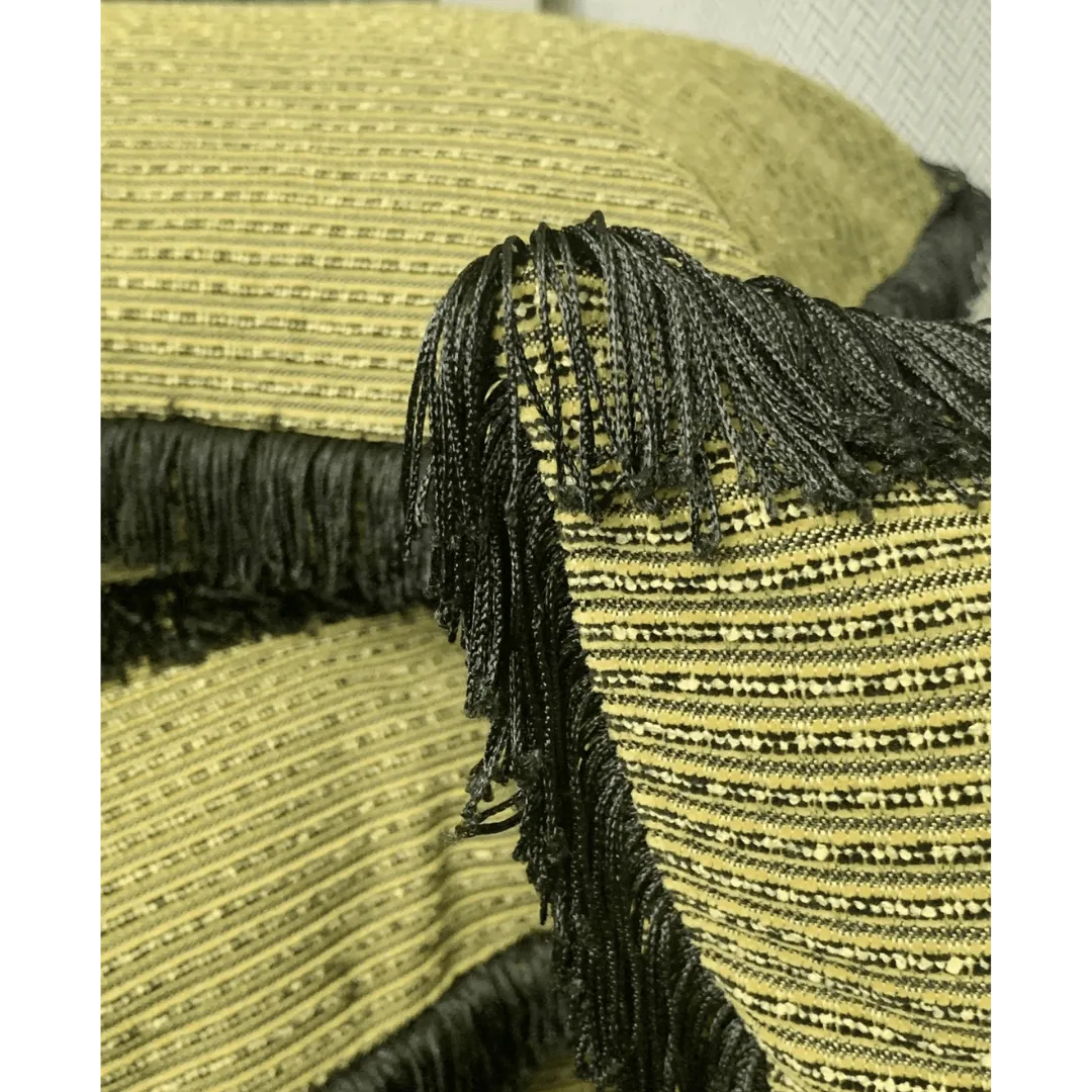 vintage fringe pillow