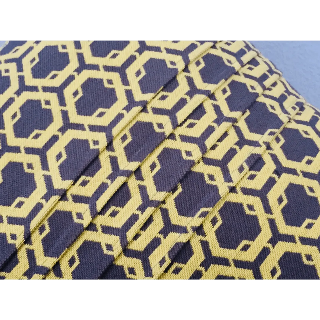 Yellow and Gray Honeycomb pillow