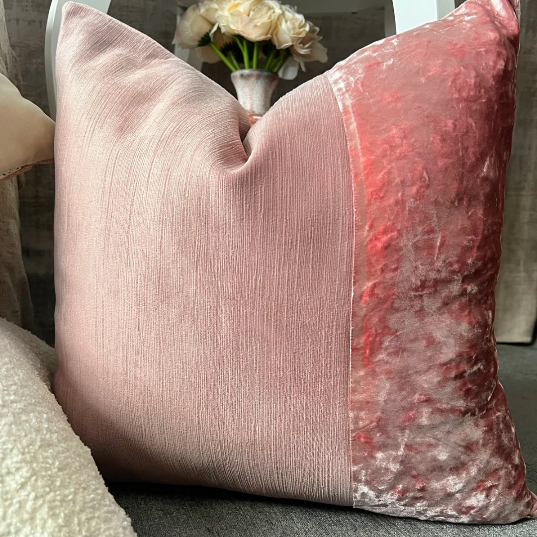 pink rose gold pillow