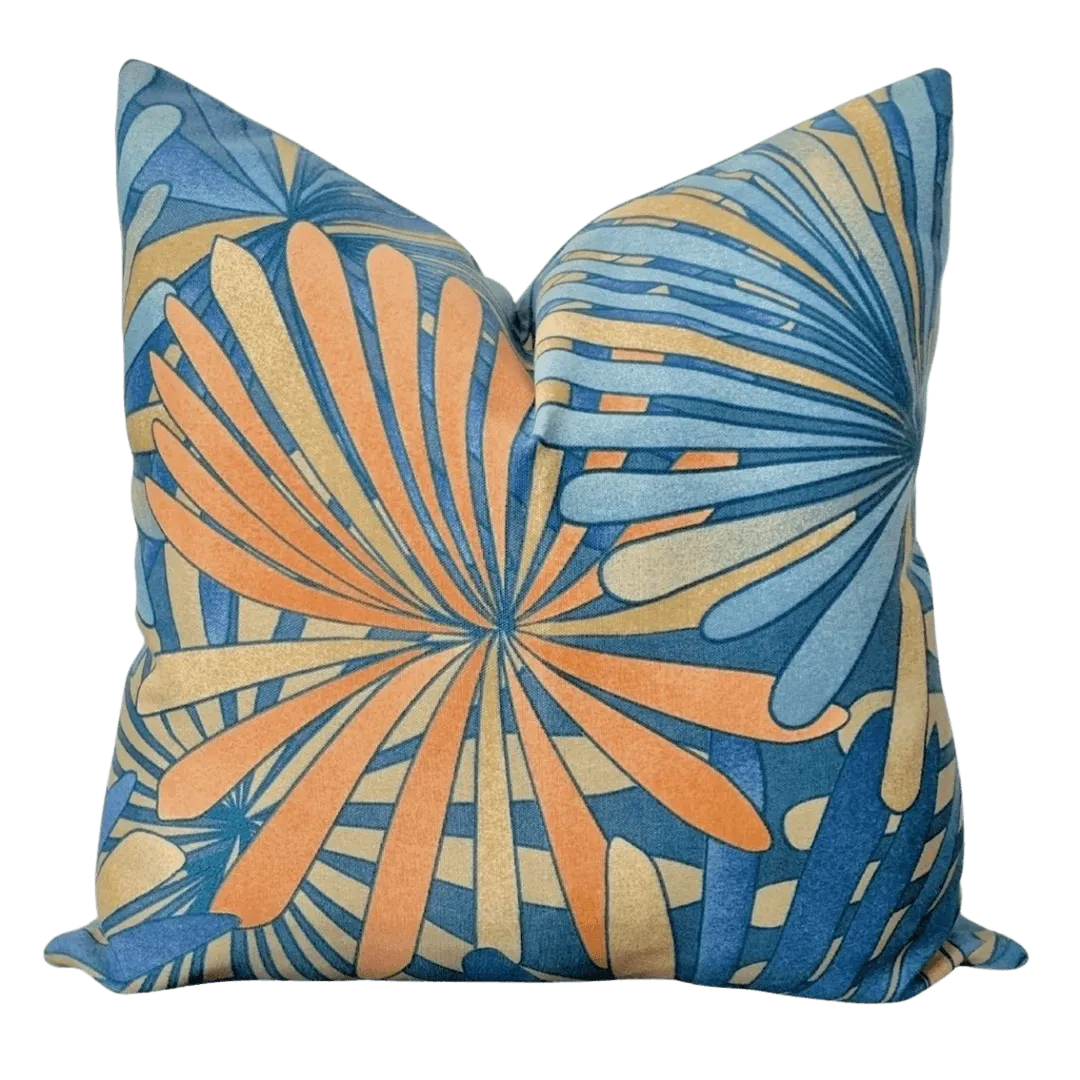  Blue Floral pillow cover - EmbellyshHome
