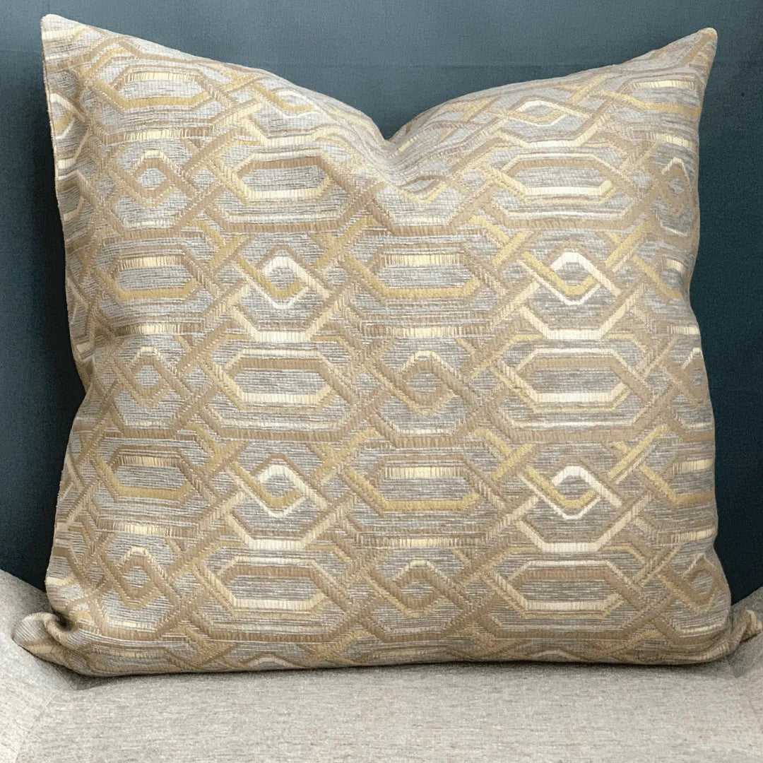 large brown pillow EmbellyshHome