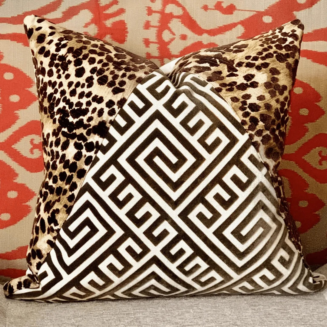 Cheetah print pillow