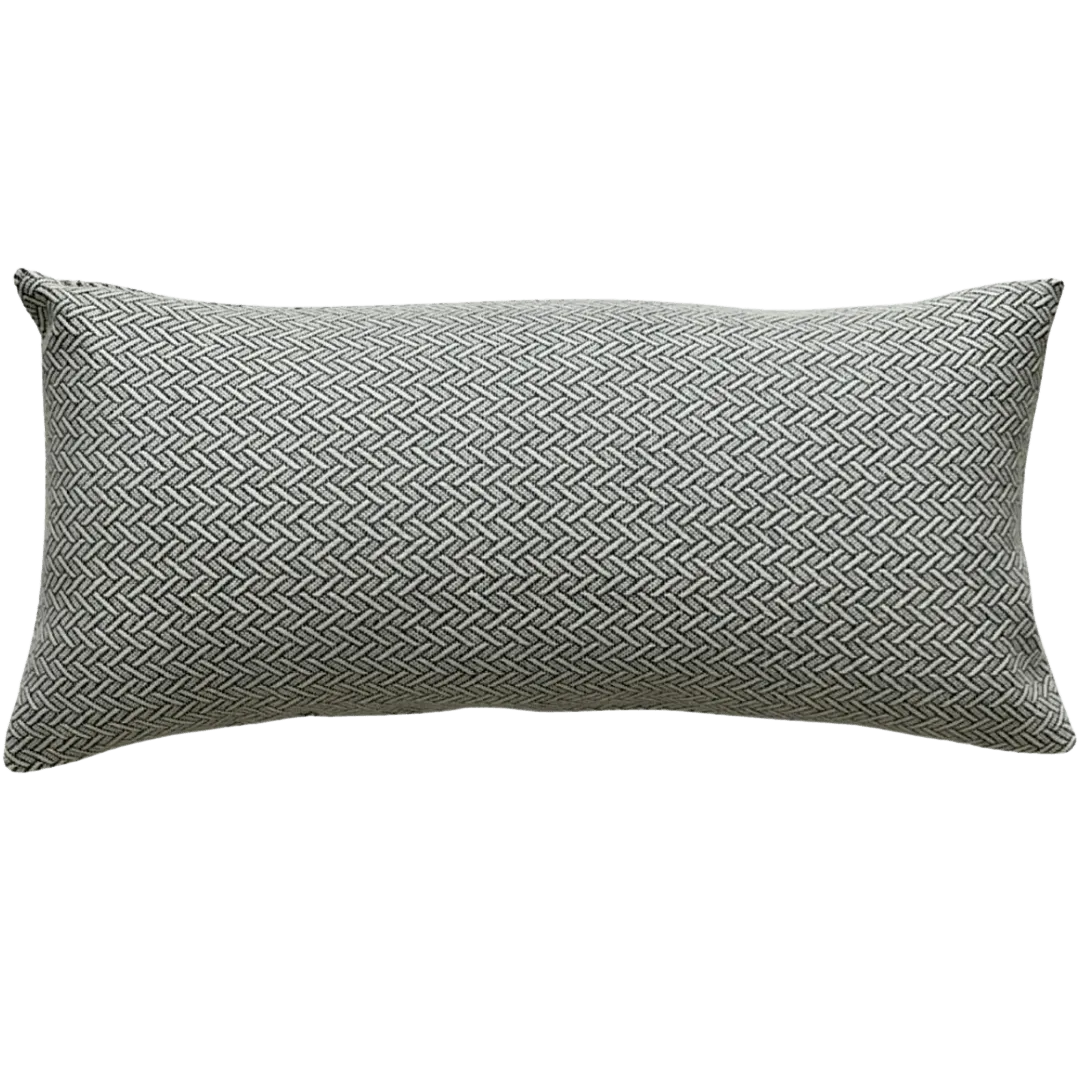 black and white pillow