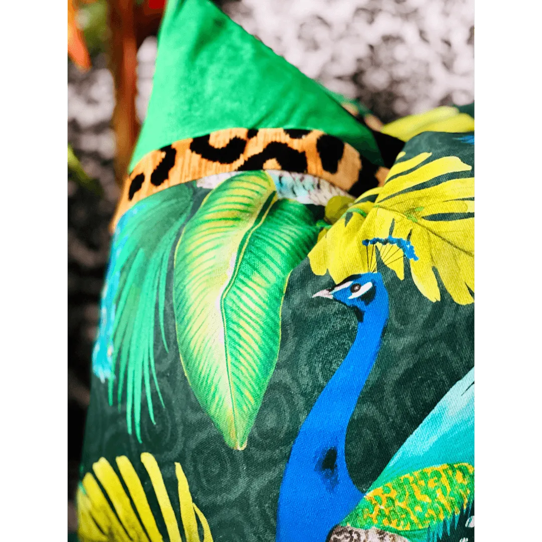 Tropical decorative pillow by EmbellyshHome