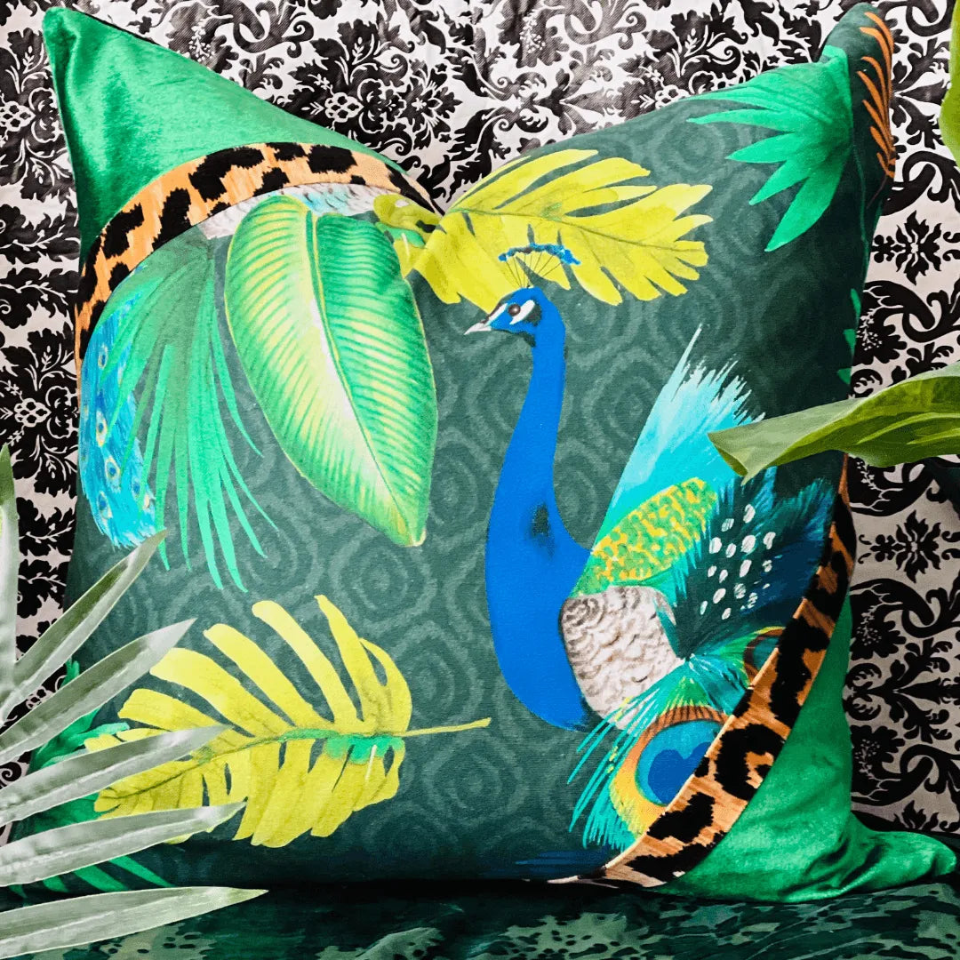 Tropical decorative pillow by EmbellyshHome