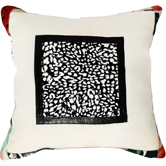 Dalmatian print pillow