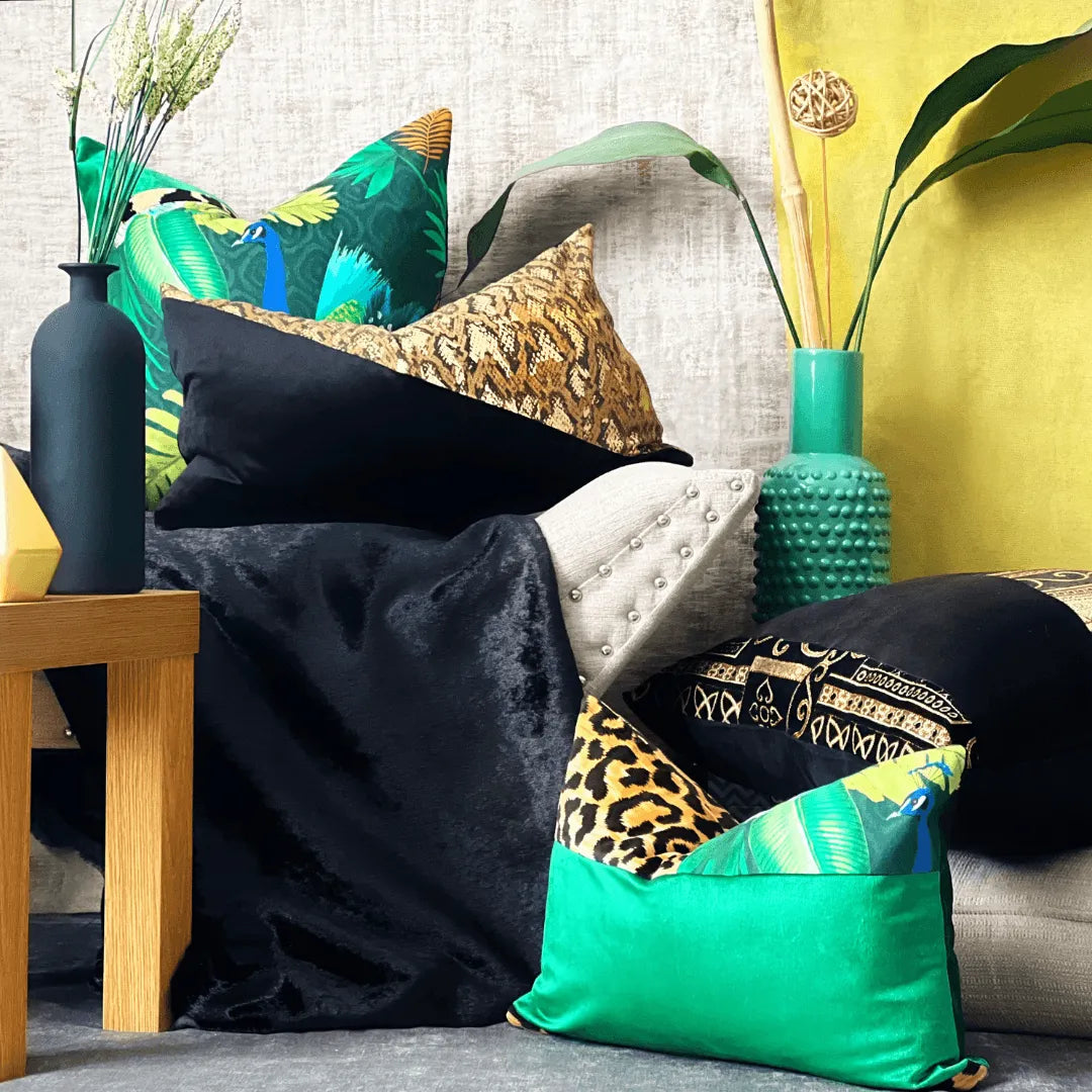 Leopard Gold lumbar pillow 