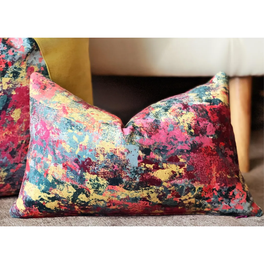 colorful lumbar pillow - EmbellyshHome