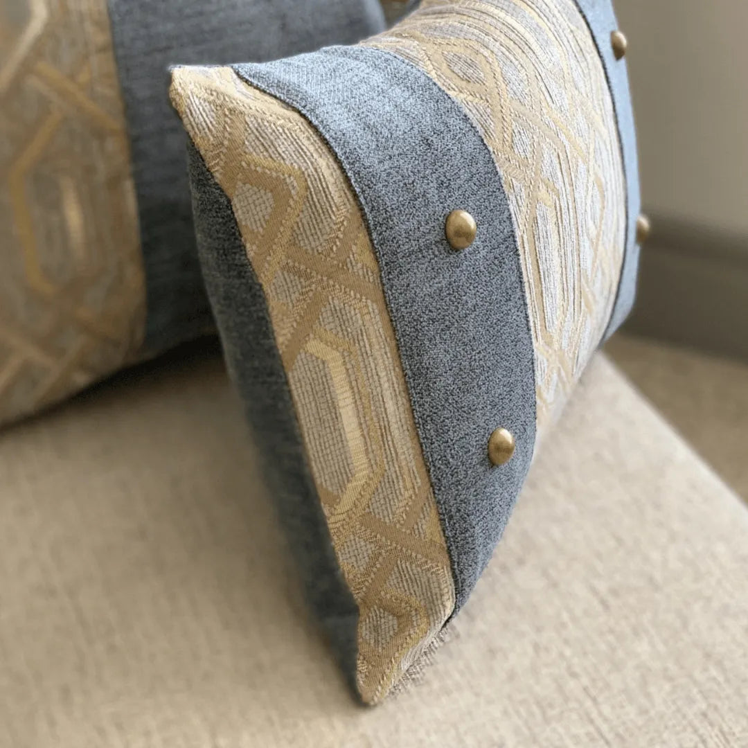 decorative pillow with studs