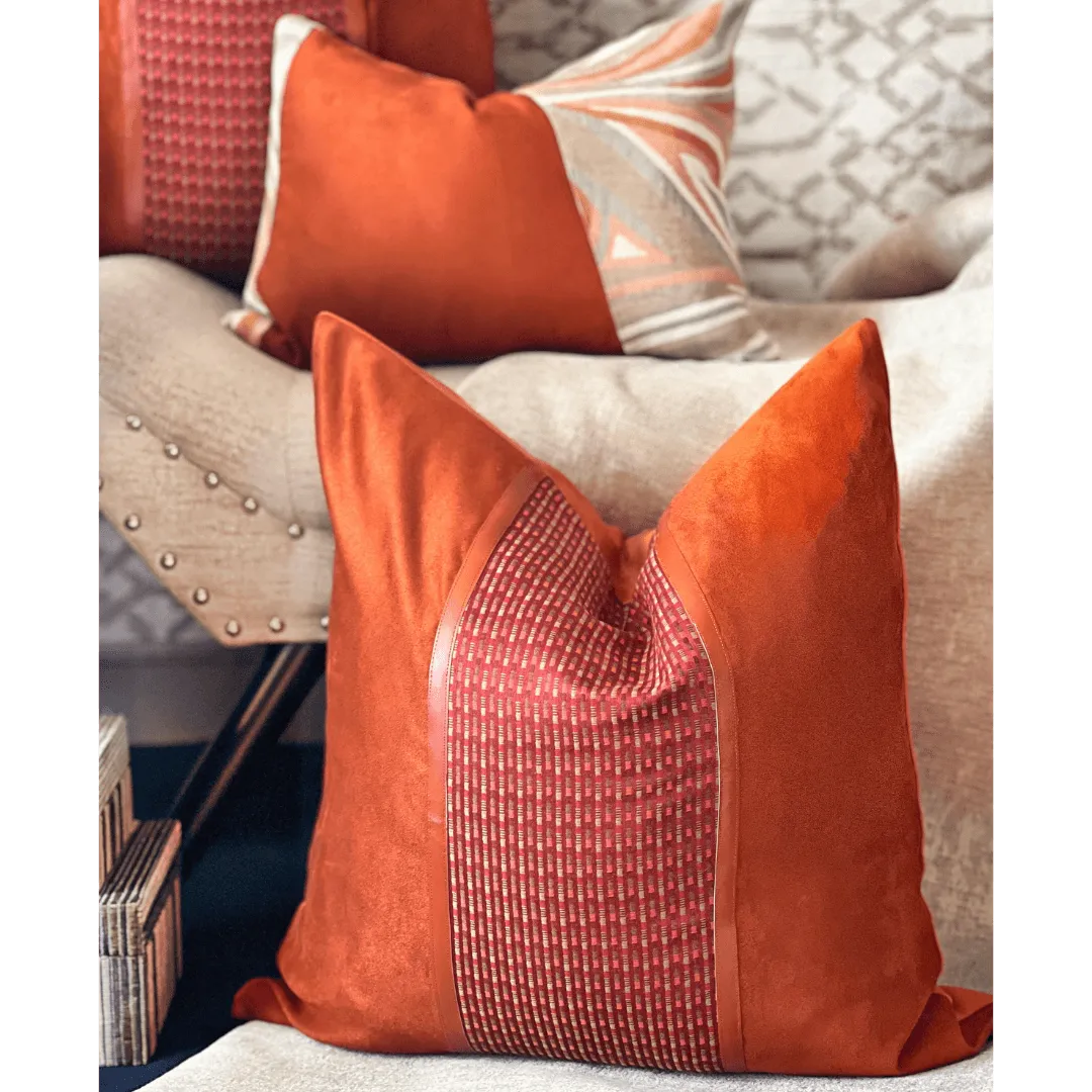 Orange Fall decor pillow