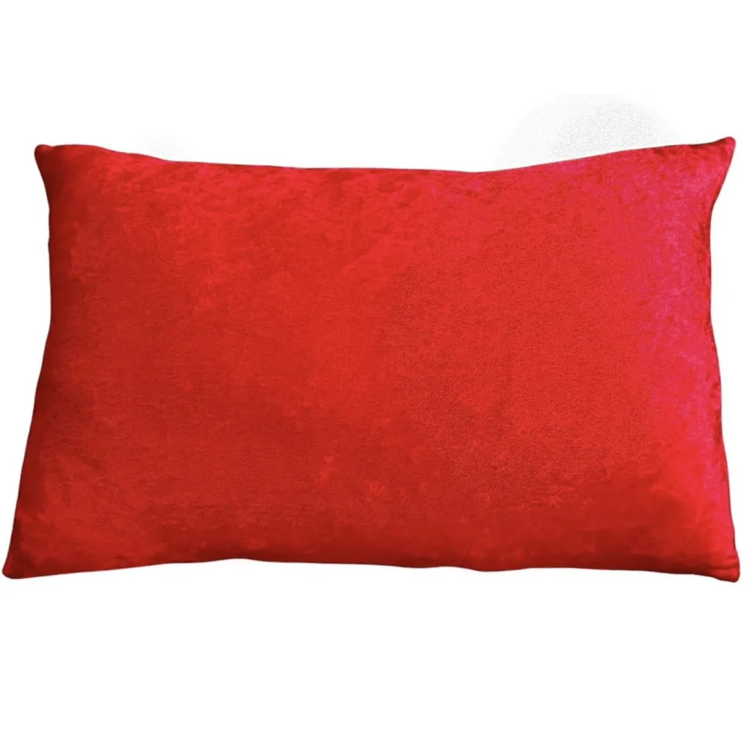 red and white Christmas pillow